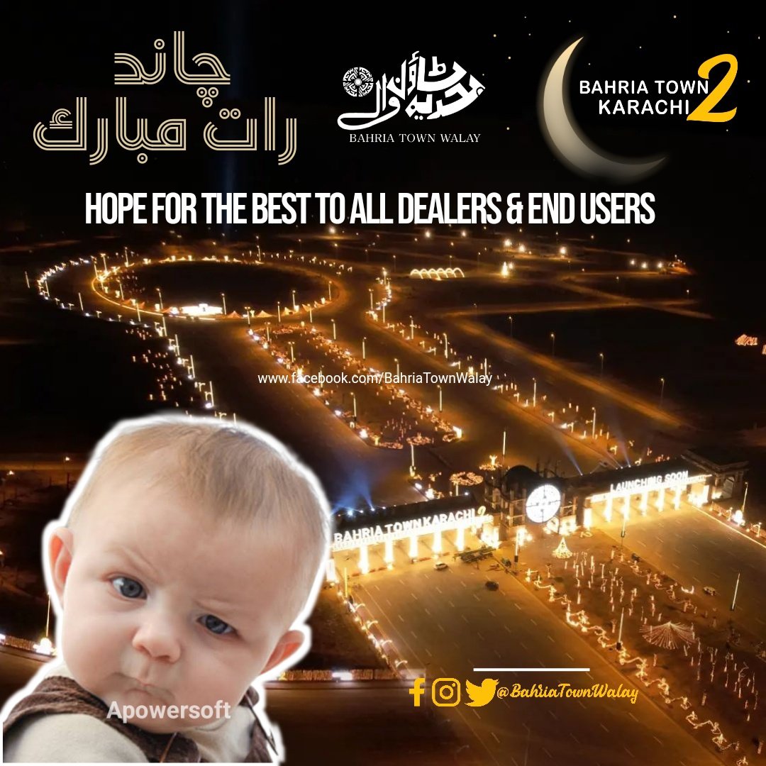 BahriaTownWalay's tweet image. #BTK2 Project Ki Tamam Investor's / Dealers / End Users Ko Chand Raat Mubarak Hope For The Best 👌 😬

#BahriaTownKarachi #BahriaTownKarachi2 #chandraat #Malikriaz #ShahidQureshi #aliriaz #Launching #BahriaTownWalay #MohsinBahriatownwalay