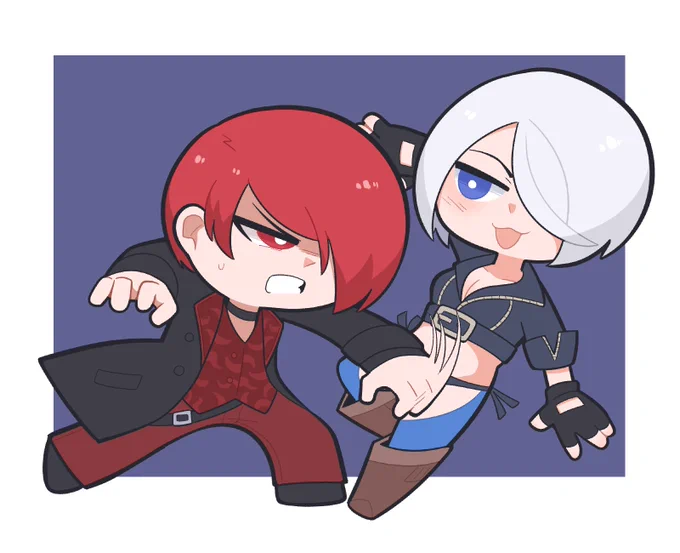 Iori and Angel commission 