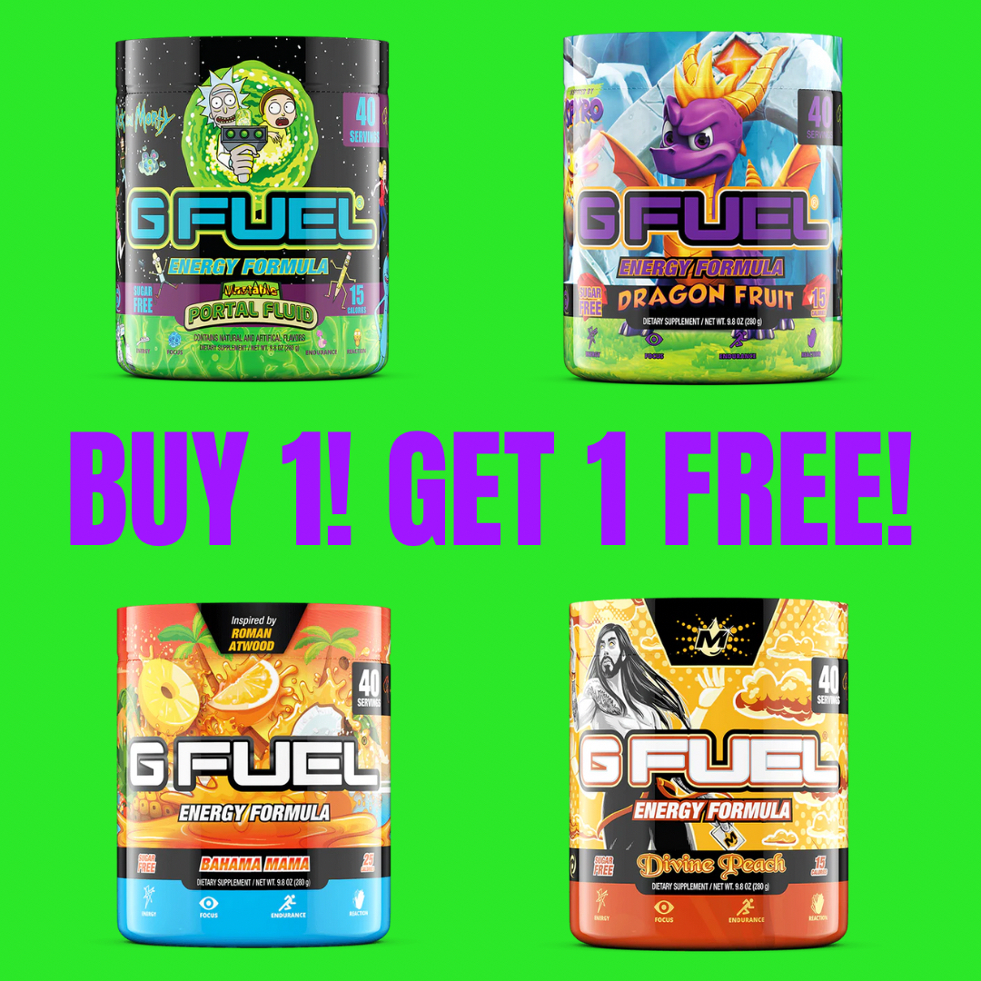 GFuelEnergy's tweet photo. 💜 𝗟𝗜𝗞𝗘 + 𝗥𝗧 + 𝗙𝗢𝗟𝗟𝗢𝗪 𝗨𝗦 to win 2 #GFUEL TUBS OF YOUR CHOICE!!!

🤩 Picking 2 winners tomorrow bc our BOGO SALE has been EXTENDED thru Friday!!!

🛍️ 𝗦𝗛𝗢𝗣 𝗕𝗢𝗚𝗢: https://t.co/8mg3fFzPfU https://t.co/LZZLg33FLa