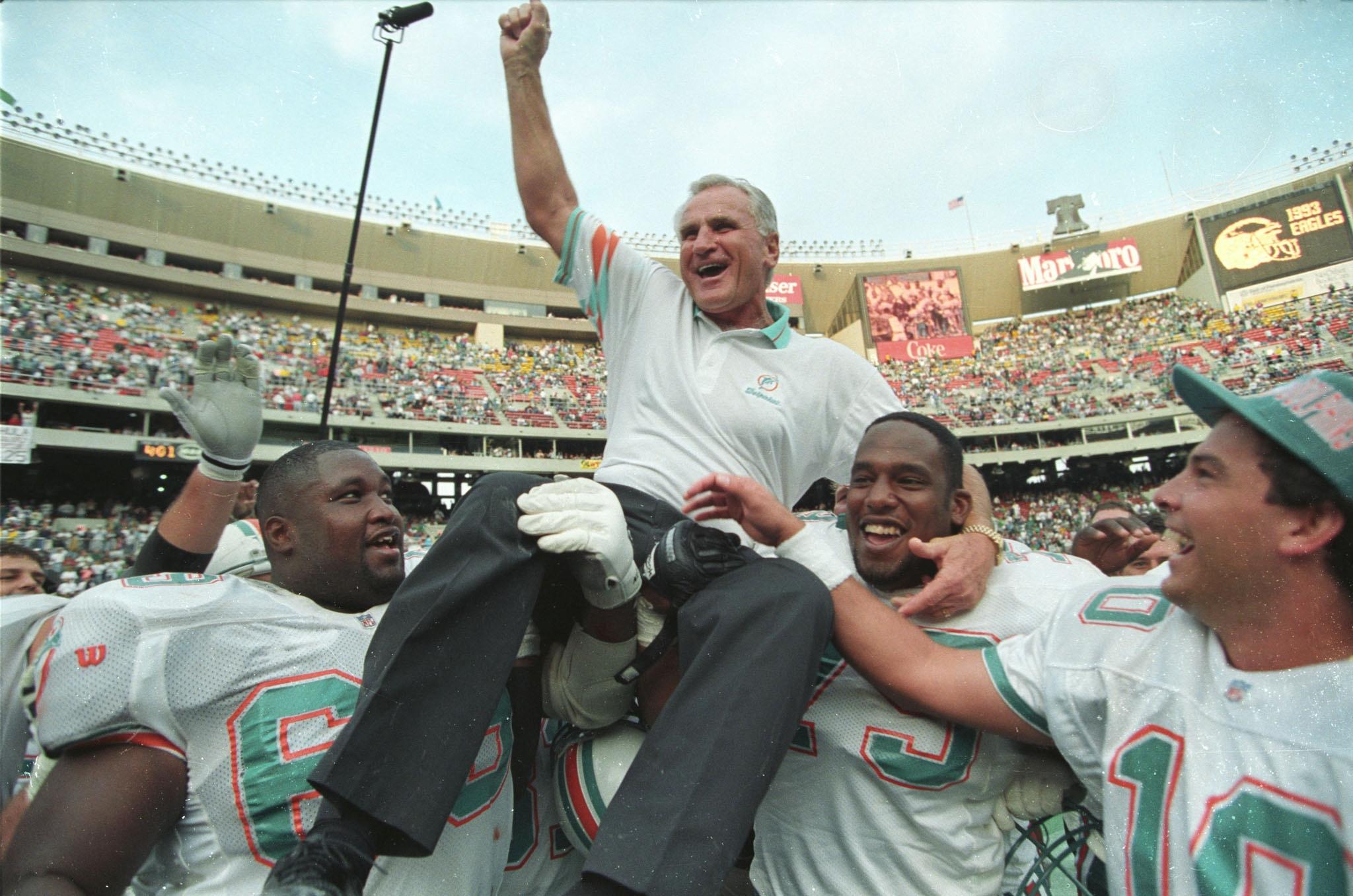 Dolphins message: Happy Birthday to the greatest of all Dolphins: Don Shula 