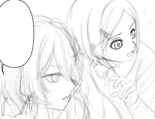 一度描き終わったけどどうも違うなーーって気になって登場人物が変わりました🦊 