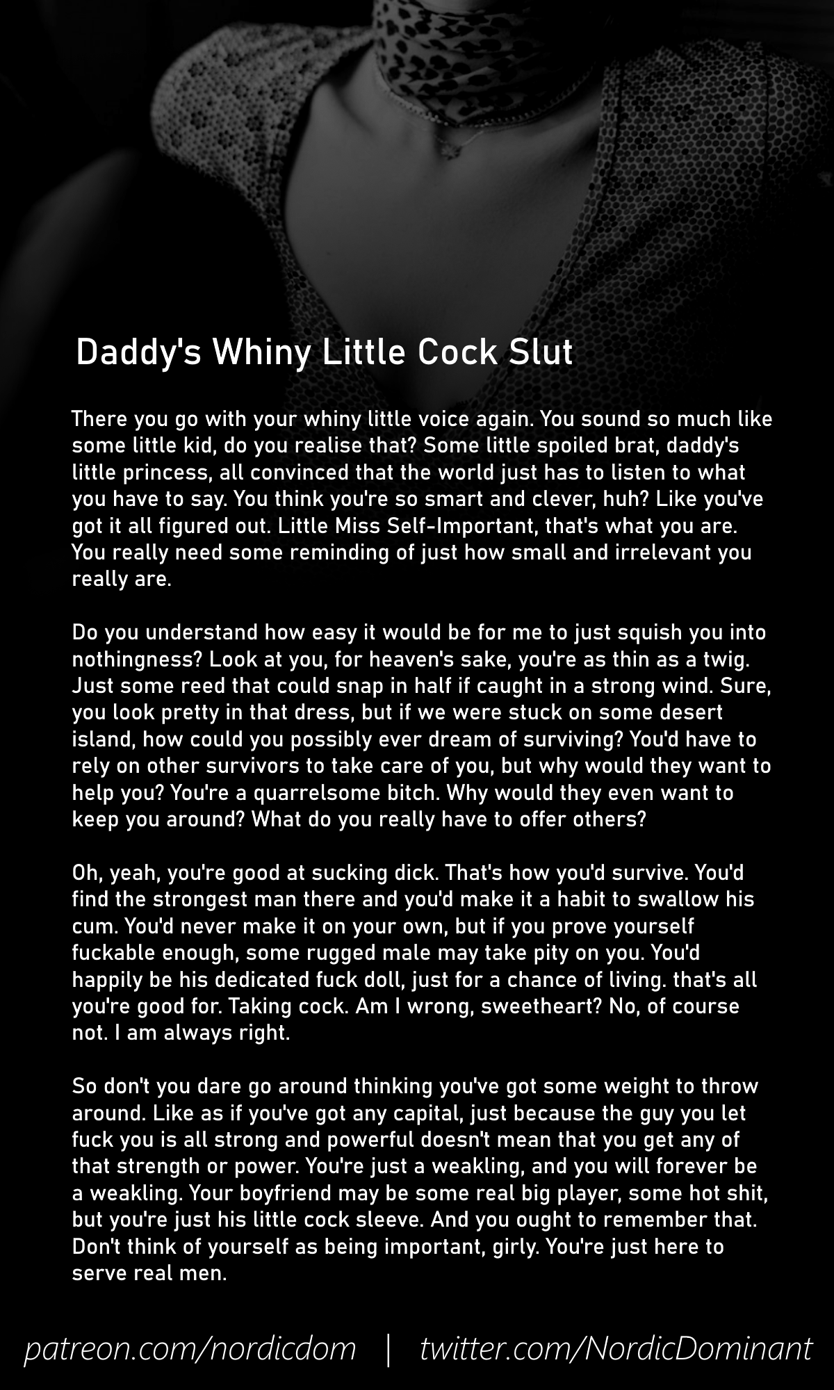 Nordic Dom On Twitter Miniblog Daddys Whiny Little Cock Slut