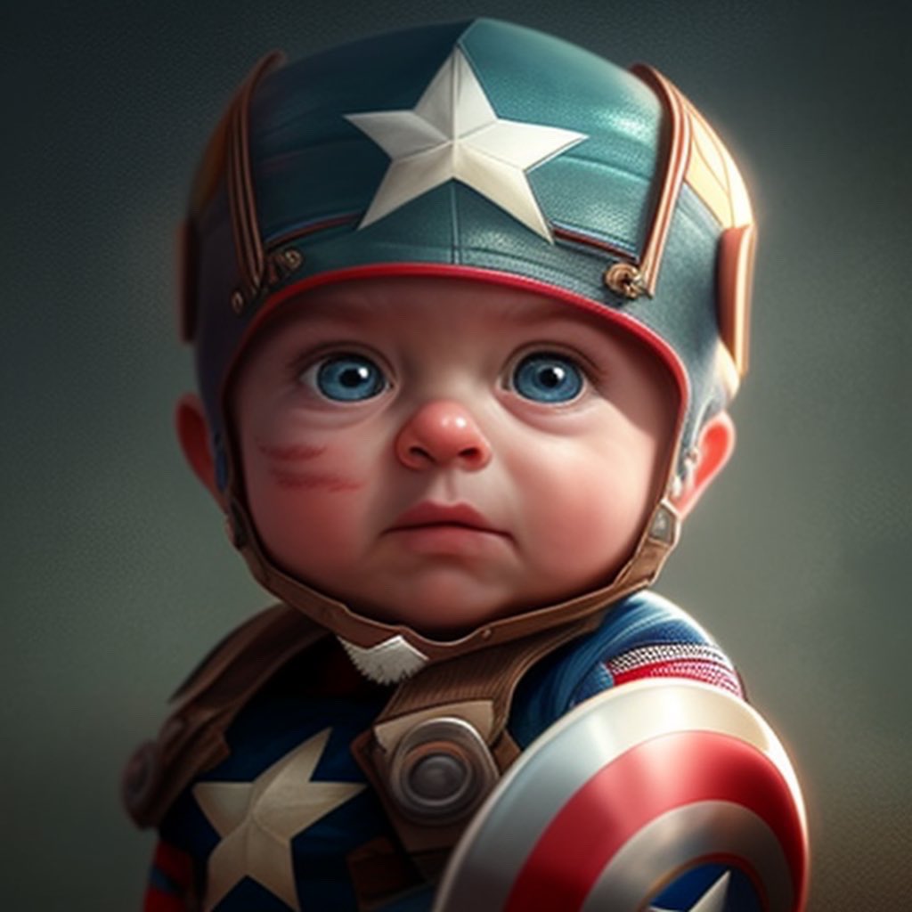 umergulzari's tweet photo. Who is the cutest of them all?

Created using MJ. 

#ai #aiart #babysuperheroes #babies #babyspiderman #babybatman #babyhulk #hulk #spiderman #thor #ironman #discord #midjourney #metaverse #nft #dccomics #marvel #superhero #artist #imagination #umergulzari https://t.co/ouOFRyM3Ui