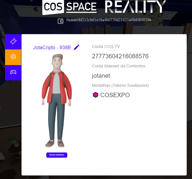 jotacriptobsb's tweet photo. #COSExpo Meu charmoso avatar no cos space reality.. @costvbrasil https://t.co/swb1HsXq34