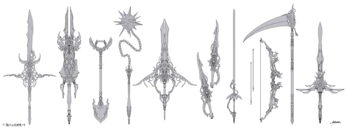 オリジナル武器を並べたもの!⚔️✨ 
