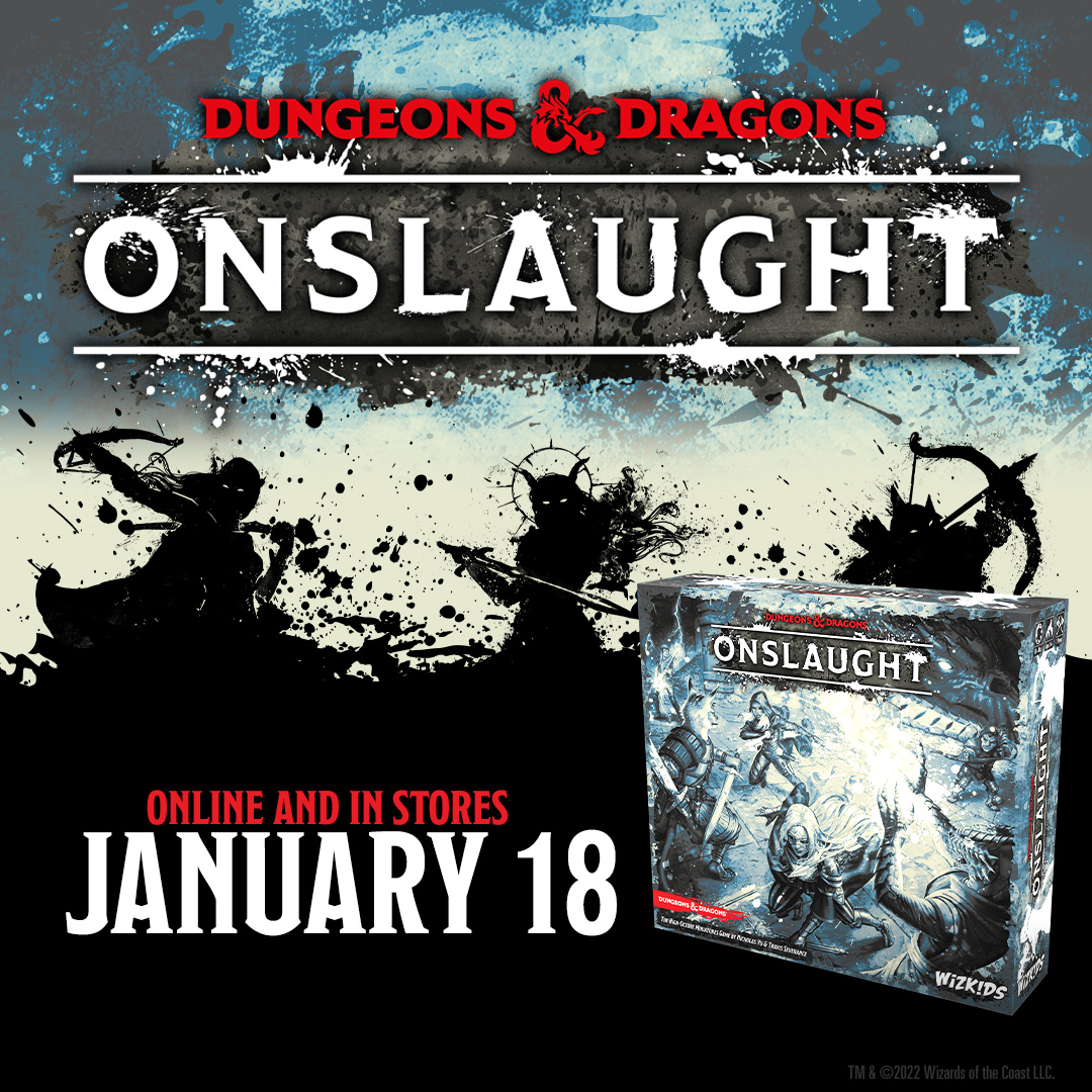 on Twitter: "The adventure begins on January 18th! Purchase DUNGEONS &amp; DRAGONS Onslaught at your friendly game store or online in two Visit https://t.co/K8BvS4Zxx9 to learn more! https://t.co/0NGzVzAQDU" /