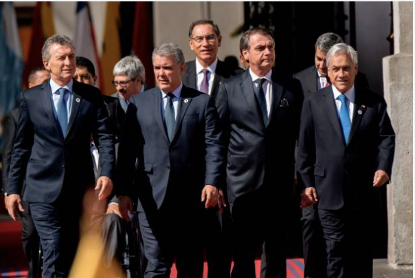 🇺🇾 No queda ninguno de los neoliberales "Invitados de Honor" a su inauguración del presidente uruguayo Luis Lacalle. Ironicamente los líderes a quienes se negó a invitar siguen todos