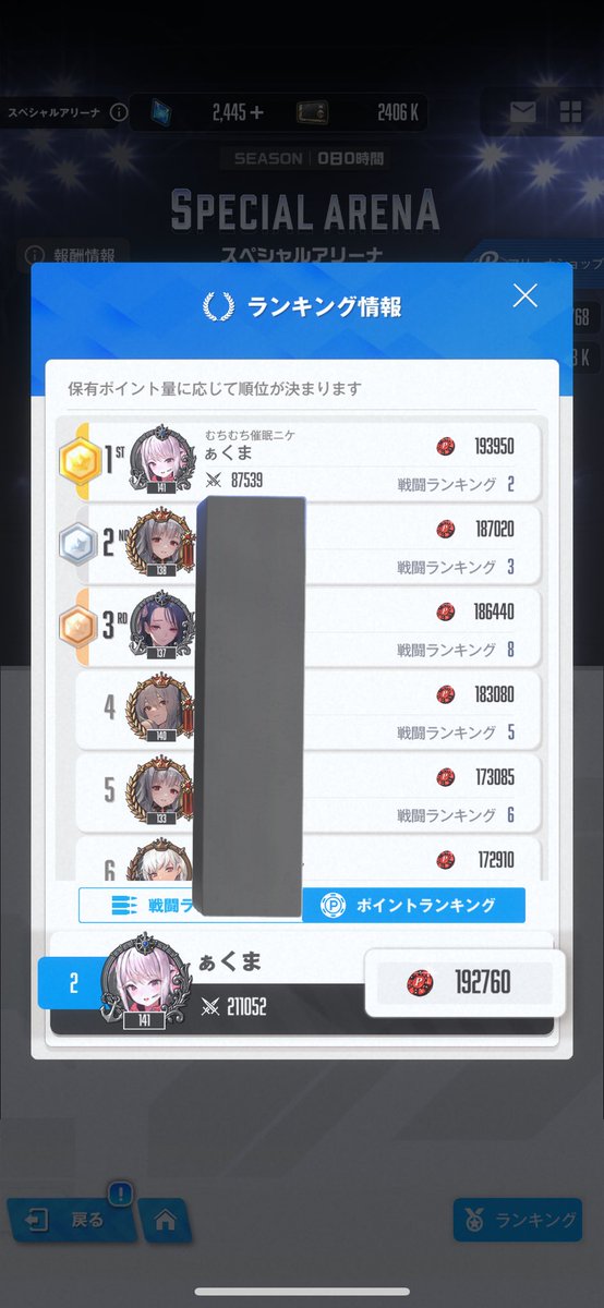 natu_sinoa's tweet photo. 今回は一応ポイントランキングは1位取れたけど次はないなー https://t.co/SF6cOYfe2W