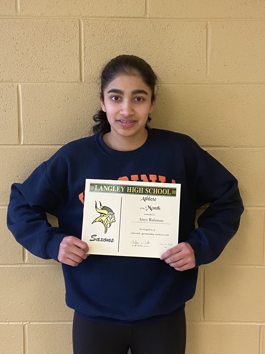 langleysports's tweet photo. CONGRATULATIONS to our December athletes of the month Anya 🏀 has led our team is a 10-3 start to the season and Jacob 🤼‍♀️ is 23-2 with a championship at the Dulany Invitational!! #hail https://t.co/1eVvG5UsCf
