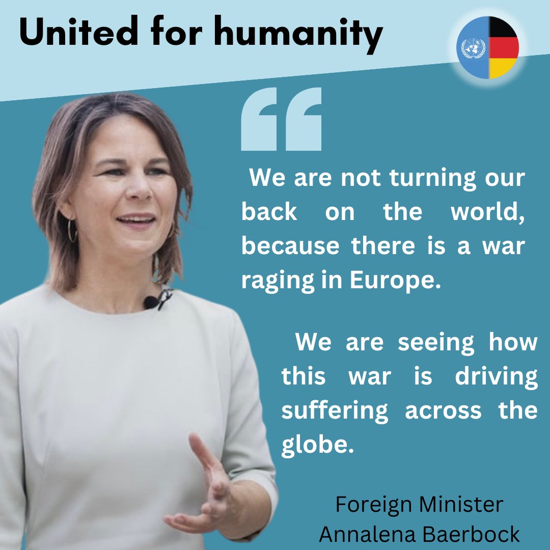 What’s important in the year to come? Read here the answer given by 🇩🇪FM @ABaerbock. 

She says: “#UnitedForHumanity, we boldly take action.”

👉auswaertiges-amt.de/en/newsroom/ne…