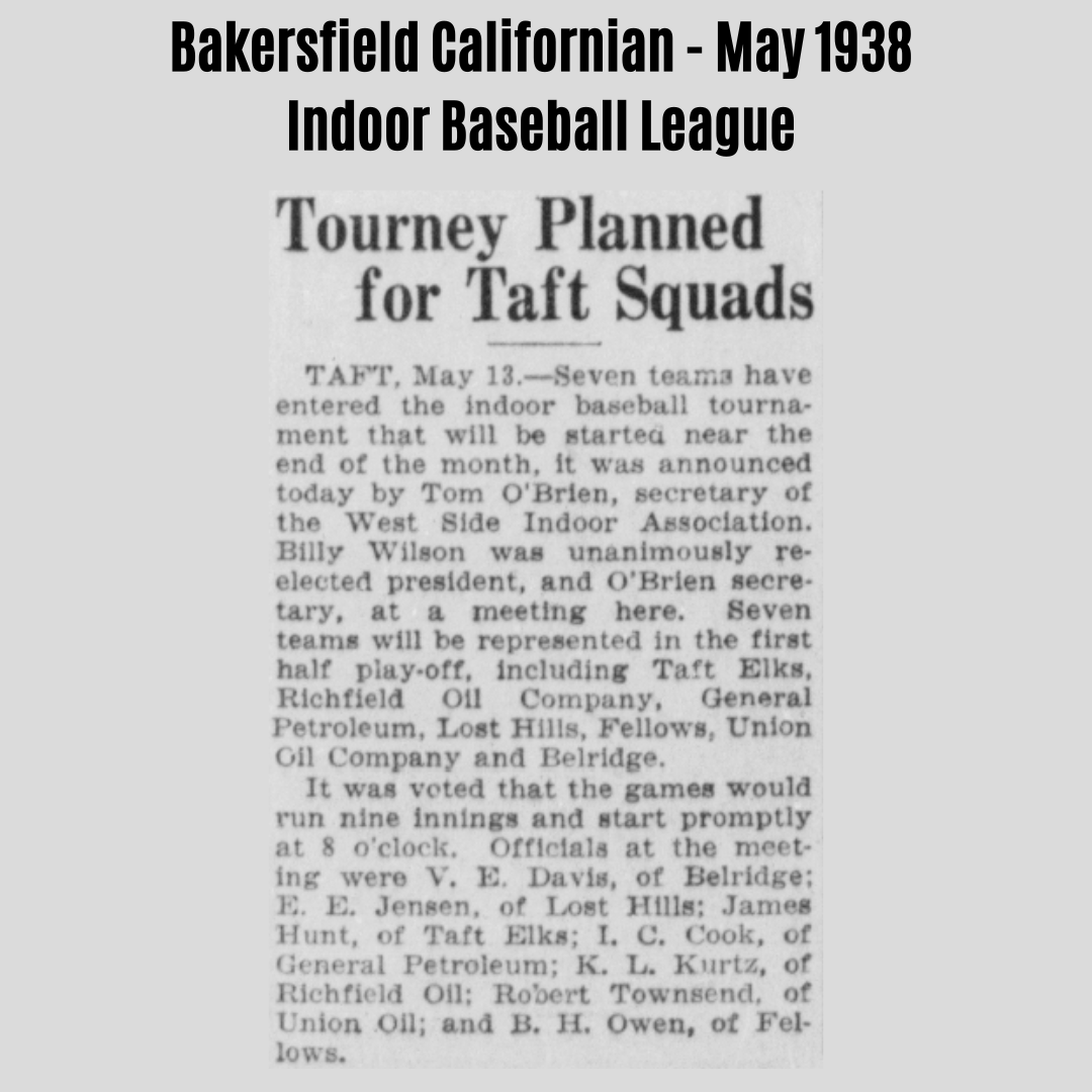 Taft Baseball on Twitter "RT HistoricalWKCBF A precursor to modern