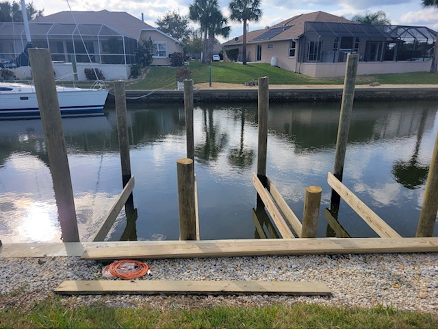 Another boat dock in the works in Palm Coast's C section.

Contact us for all your marine construction needs.
(386) 246-7212 #palmcoast #marineconstruction