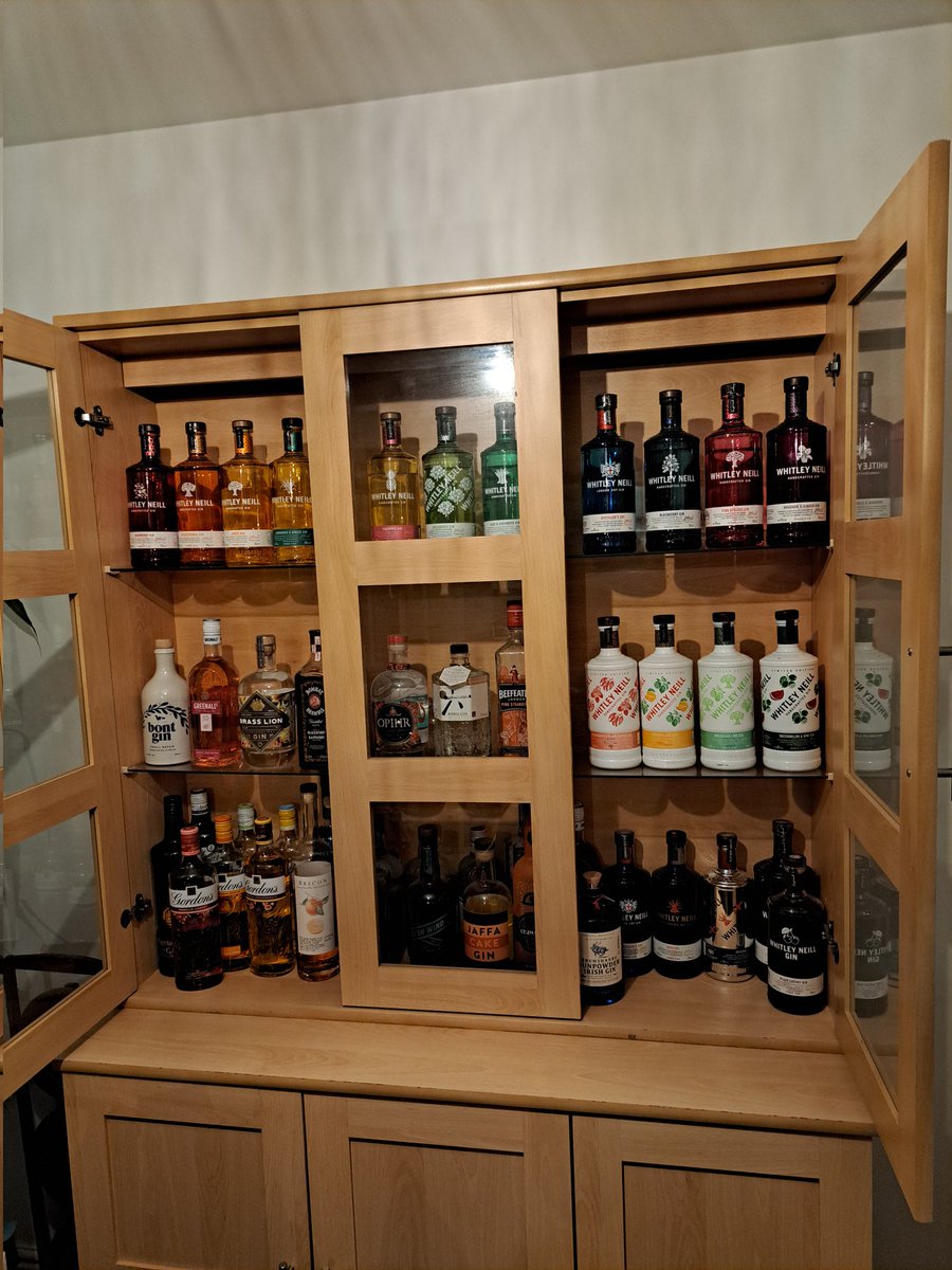 simonjcole78's tweet photo. You know you are a gin collector when you have to get a new unit to hold them all!
#gincollection #gincollector #whitleyneillgin #gordonsgin https://t.co/eTroR4fWzb