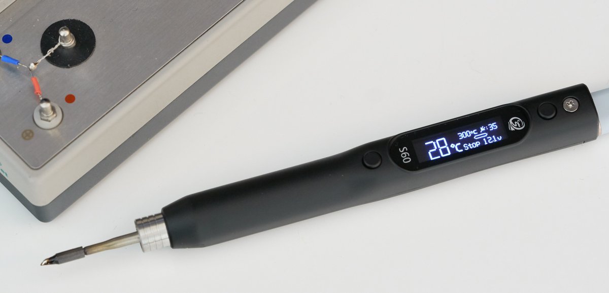 E14Community's tweet photo. A review of a USB-C soldering iron, the #Sequre S60 https://t.co/djkWerggHf https://t.co/xHBaEBmtdR