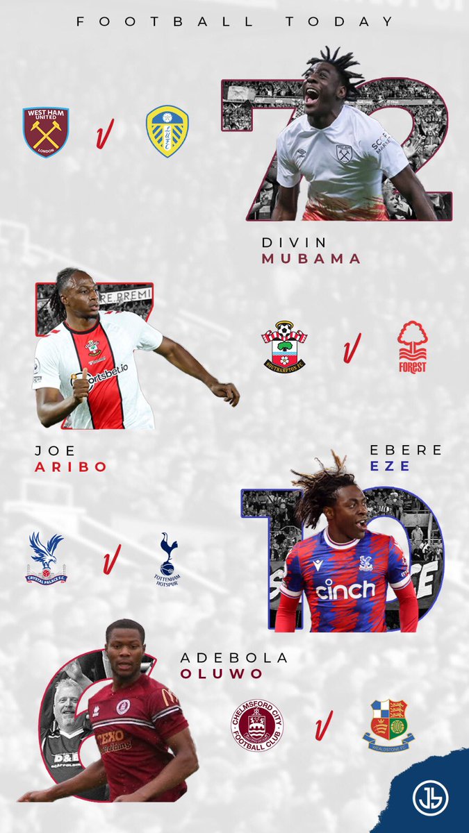JusBallPF's tweet photo. Our JB athletes in action this evening in the Premier League and FA Trophy 🔥 https://t.co/MSw4I1H53K