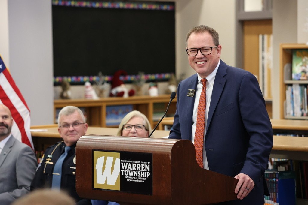 Gov. Eric Holcomb arrived at the pride of the Eastside today at one of our Warren Townships schools, Liberty Park Elementary, as he announced his priorities for 2023. With education and workforce development being one of the topics on the agenda. #WarrenWill #PrideofEastside