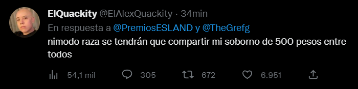 TheGrefg's tweet photo. "Seguro que los streamers se toman en serio ser jurado de los Esland y todo sale bien"

Los streamers: https://t.co/4lthegIOap