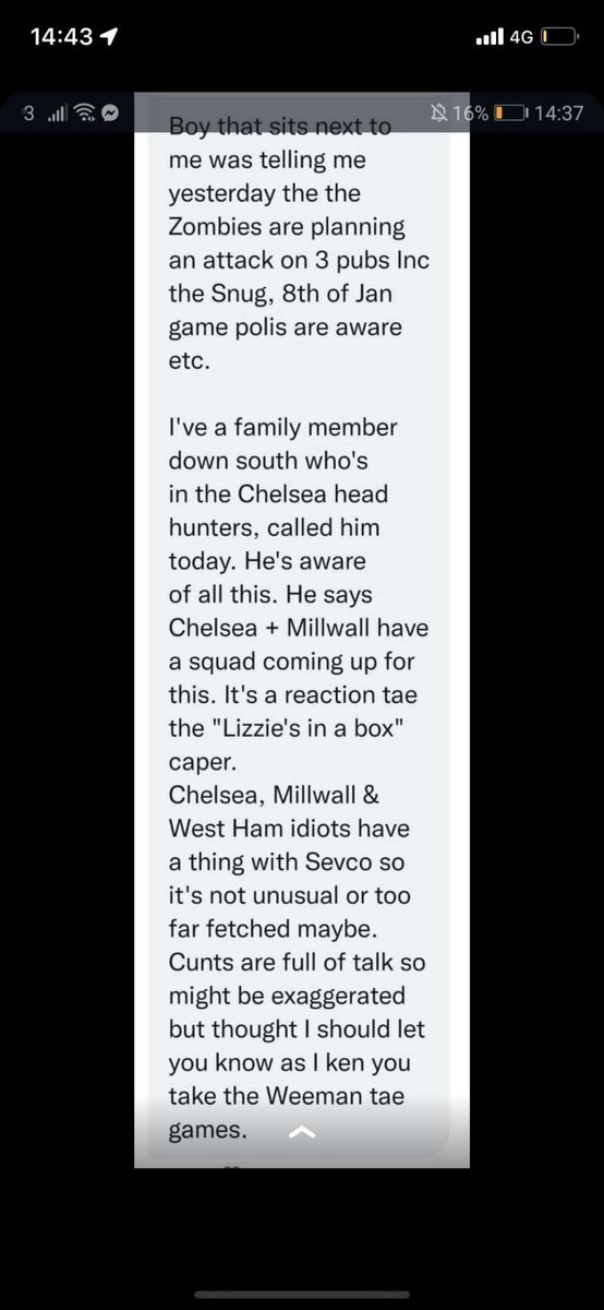 BreenyStone's tweet photo. So dundee united fans are having a melt down apparently we are bringing a 7 nation army to the game Sunday, take time to read this one lads 🤣#unionbears #RangersFC https://t.co/EfnyfTe2fj