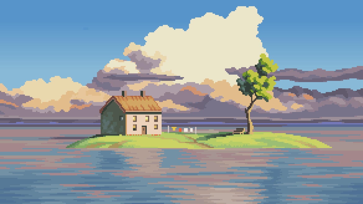 I love Studio Ghibli anime. Here's my study drawing, based on one of their beautiful landscapes.
#pixels #pixelart #ドット絵 #studydrawing