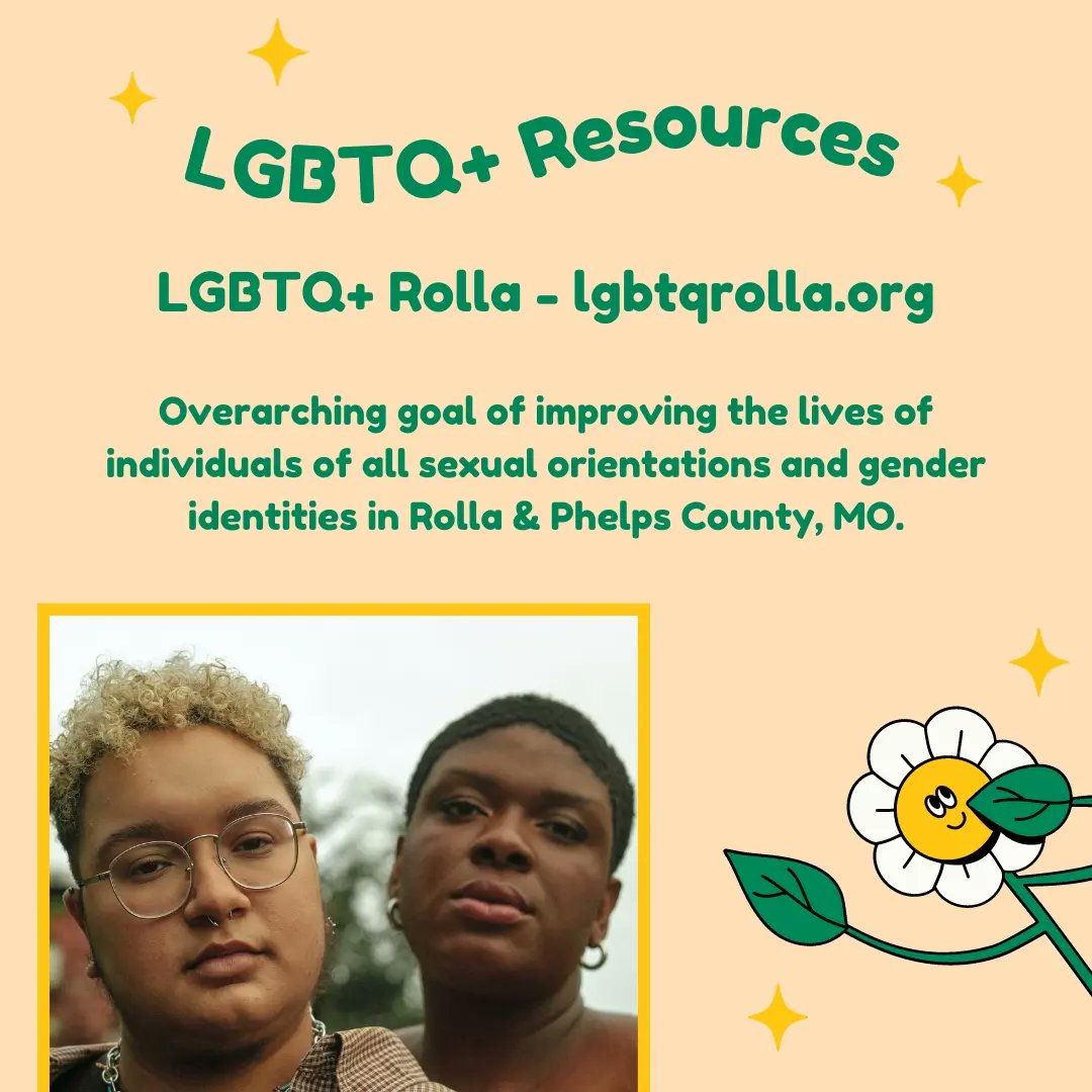 SandTWellBeing's tweet photo. Being home for the holiday season can be difficult for a lot of us, especially if we feel like we can't be fully ourselves! As you make your way back to Rolla for the spring semester, just know that there is local support if you need it. https://t.co/ZPHrXf0I4a
