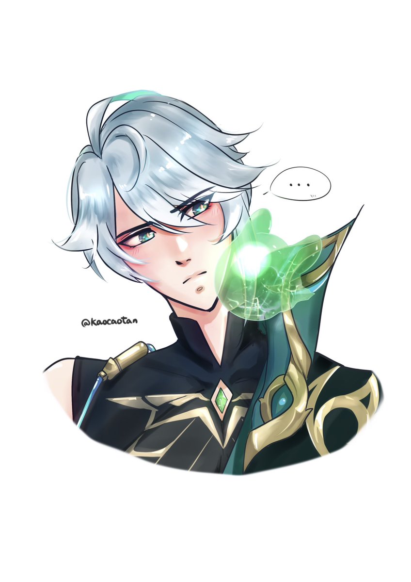 kaocaotan's tweet photo. Quick doodle of Scribe and Architect with Seelie 🌱🪶💚

#原神 #alhaitham #kaveh #sumeru #genshinimpact https://t.co/HhHfWBGKXa
