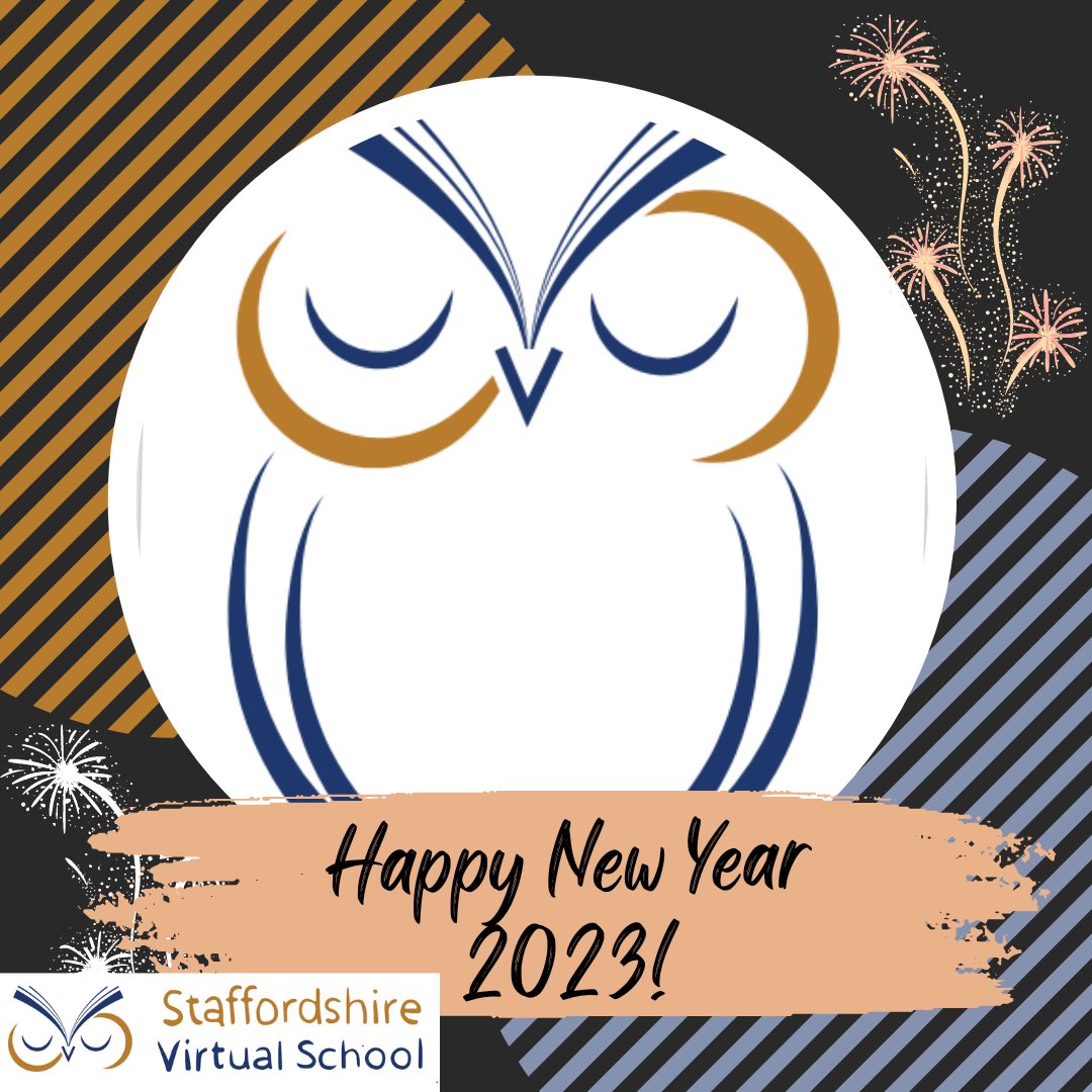 #happynewyear from everyone at Staffordshire Virtual School!
Make sure to keep an eye out for all our unmissable opportunities we have offer for 2023! 🎉🎊
