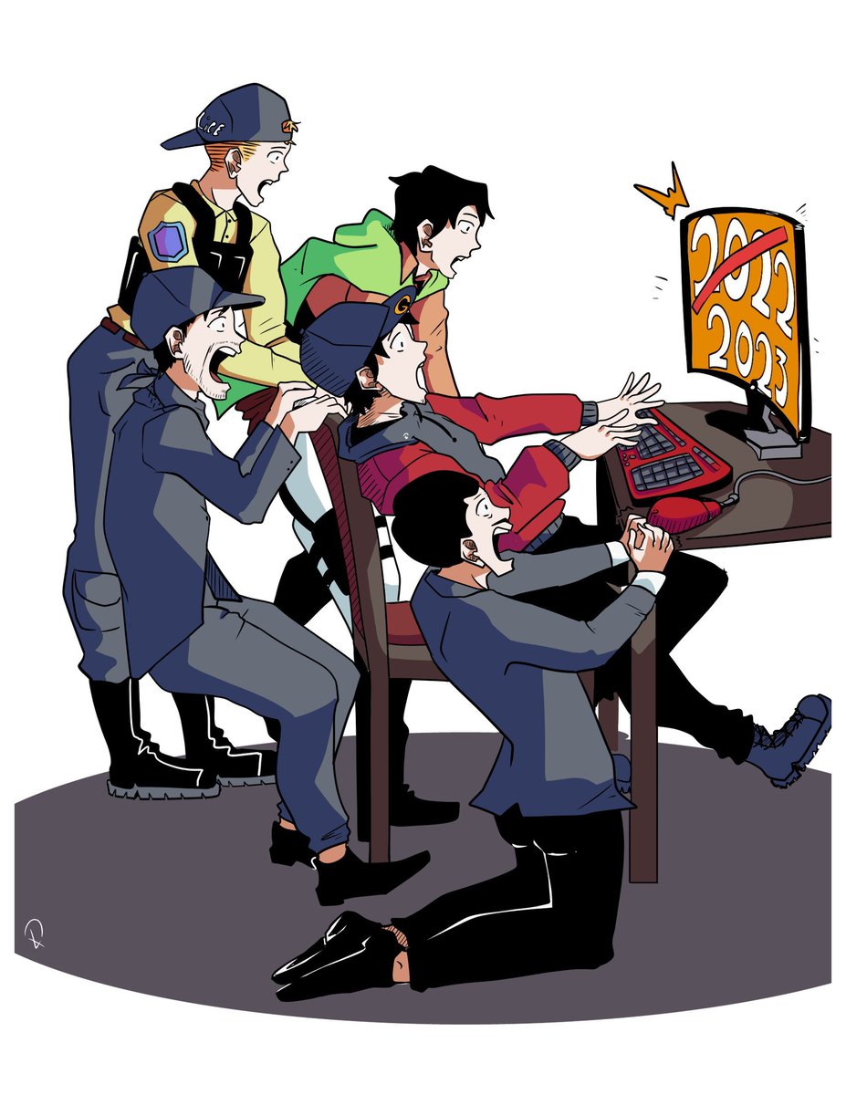 GenesisGtv's tweet photo. Gracias @LoukyArt por esta maravilla, recordando los personajes del 2022. Igor, Opie, John y Génesis Cubito 💙 https://t.co/e4gSoNVqa3