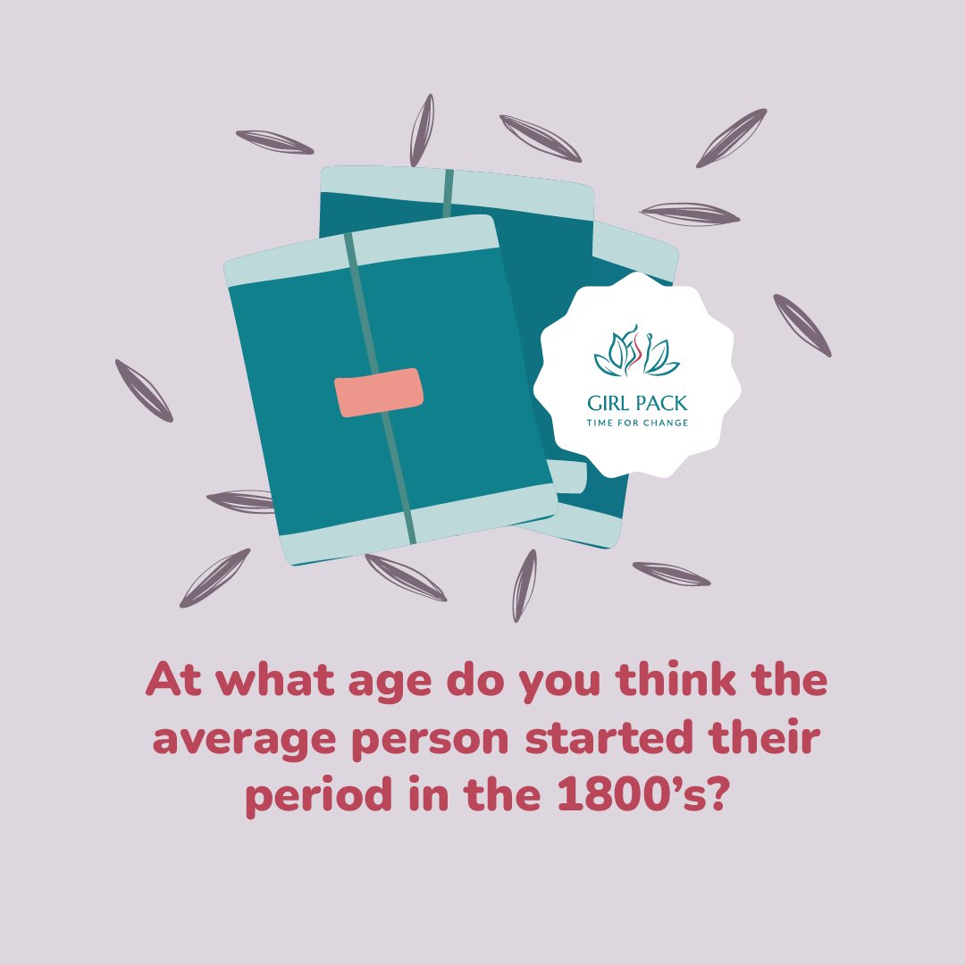 #DidYouKnow that before improved nutrition the average age of starting a period used to be older than the current age of twelve? This is because fat cells help to produce estrogen.

#PeriodPoverty #EndPeriodPoverty #PeriodTalk #PeriodPower #NoShameHere #PeriodPacks