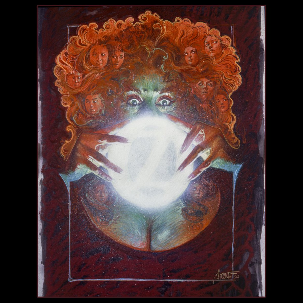 Return To Oz (1984) color comprehensive by Drew Struzan. Large 20x30 inch acrylic and Prisma pencil on paper. So gorgeous in person! On sale now. galacticgallery.com/drew-struzan-o… #wizardofoz #returntooz #drewstruzan #artgallery #originalpainting
