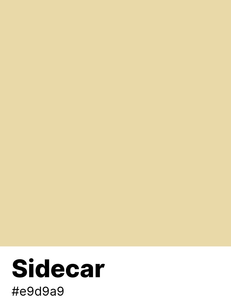 color_parrot's tweet image. #Sidecar #e9d9a9 parrot.color.pizza/color/e9d9a9