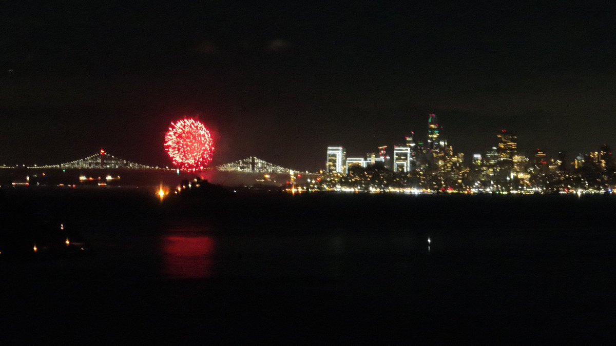 CovingtonCarl's tweet photo. Karl and the rain cooperated to actually let us see the fireworks this year! https://t.co/CL0Y5t1sed