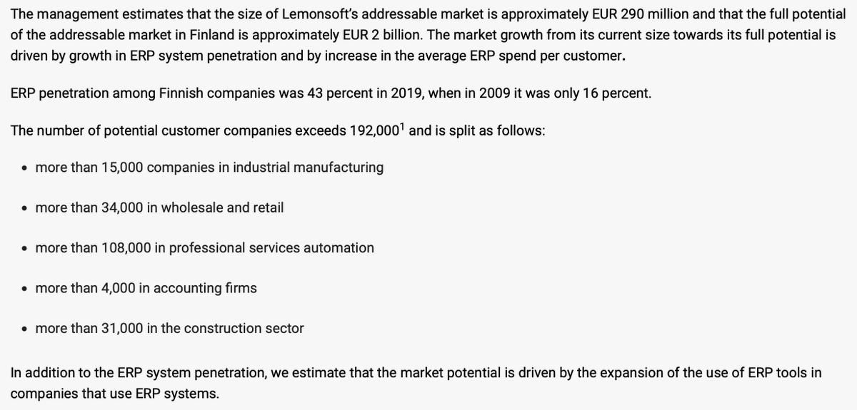 NMPCap's tweet image. Lemonsoft $LEMON.HE -- a leading Finnish ERP for SMBs is selling at 8x &apos;25 EBIT based on mgmt&apos;s targets. CEO owns 26% of shares. Co is s exposed to industrial manufacturing customers (no signs of demand slowdown yet), but have started cutting costs. Underpenetrated TAM.