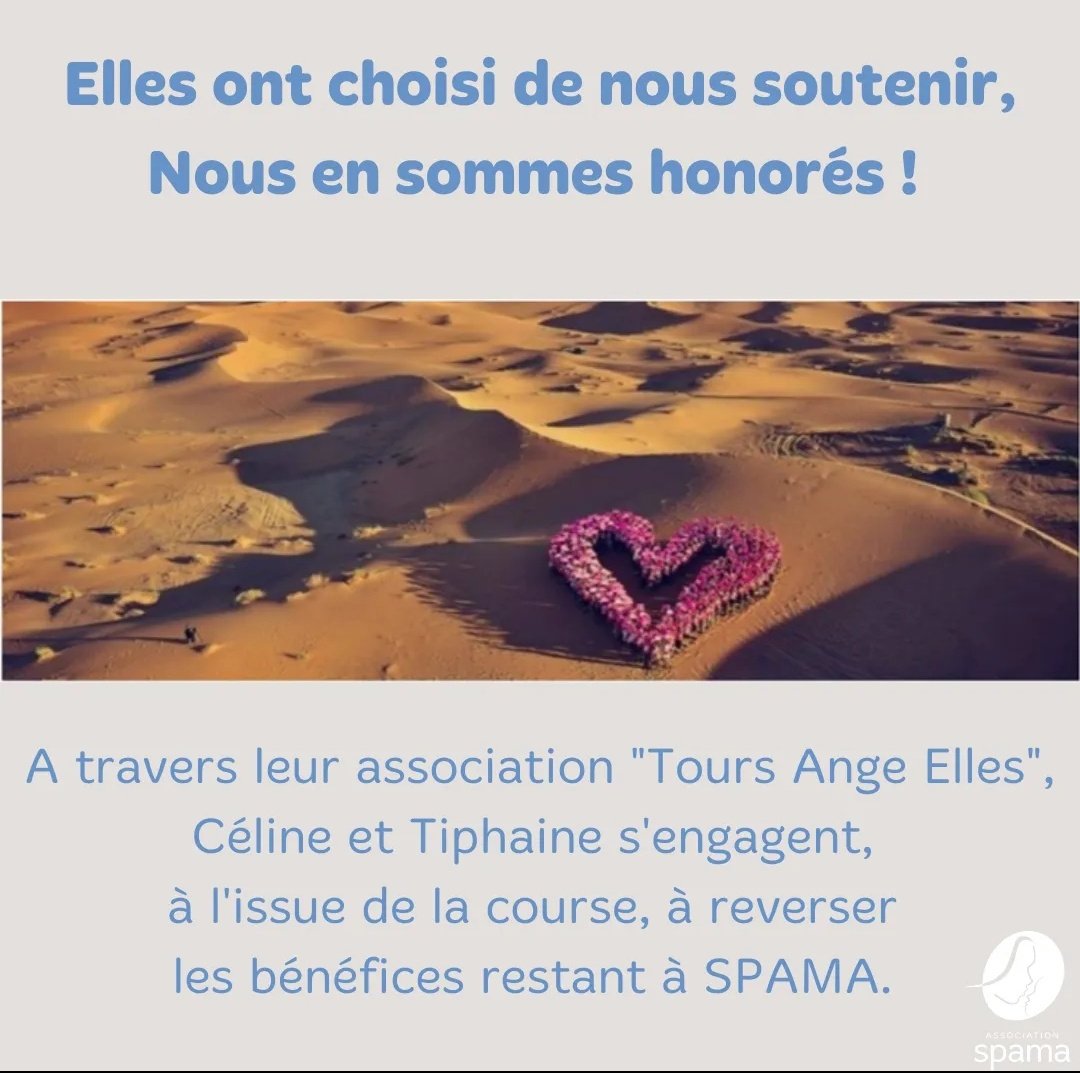 SPAMA_'s tweet photo. Trophée #rosedessables :
Céline et Tiphaine, soignantes, membres de l'association Tours Ange Elles, s'engagent à reverser les bénéfices restant à #SPAMA !
Il est possible de suivre leurs aventures sur leur page facebook https://t.co/KhuvVxY27T https://t.co/Iko1ymiGI8