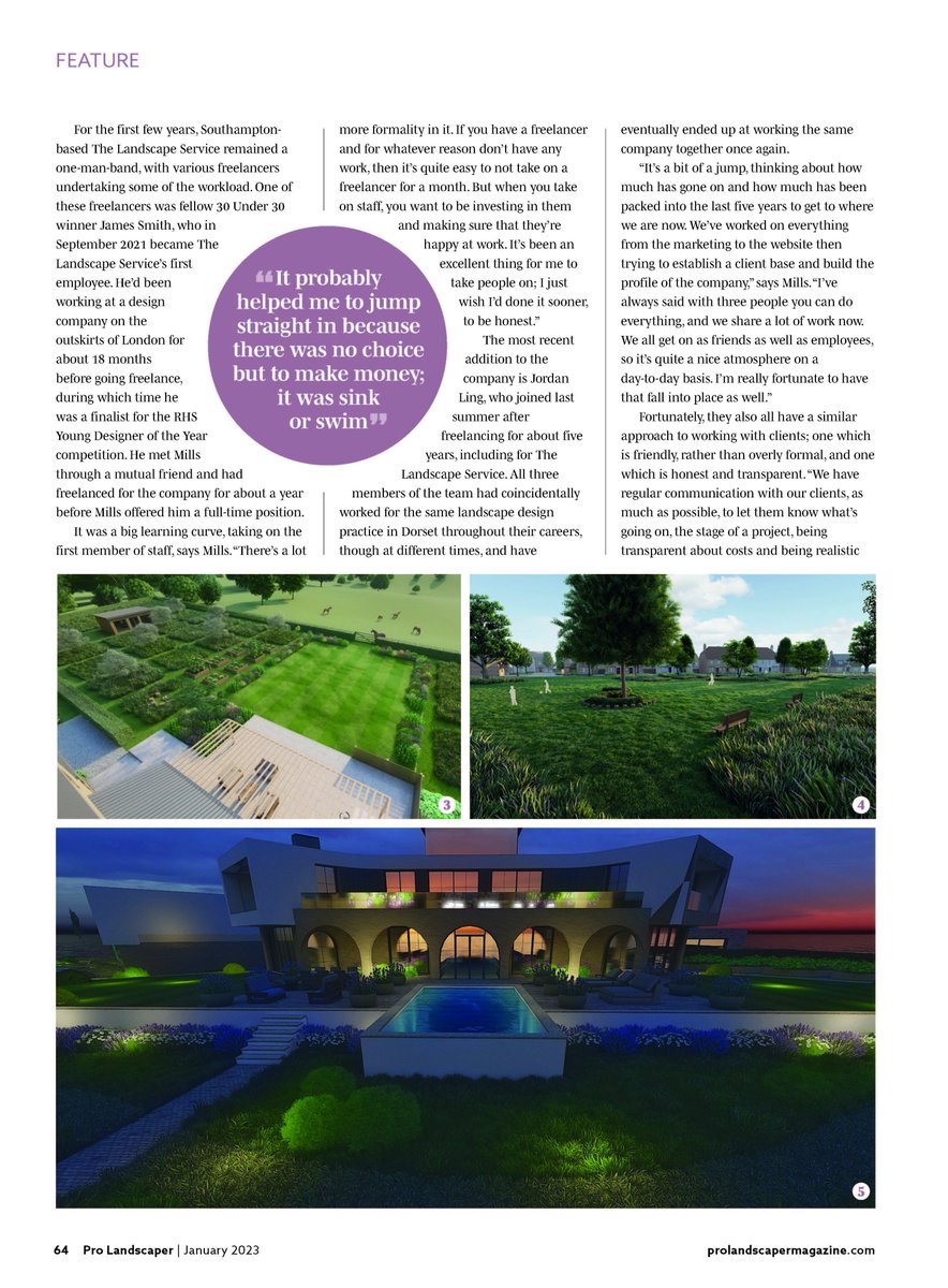 gdesignerjames's tweet photo. It is great to be featured in this months edition of @ProLandscaperUK  magazine in the ‘Let’s Hear It From’ section!

We speak about how Luke started the business, the amazing projects that we are so fortunate to be able to work on and what the future holds for us @landscapeserv https://t.co/M1XuLoFhzQ