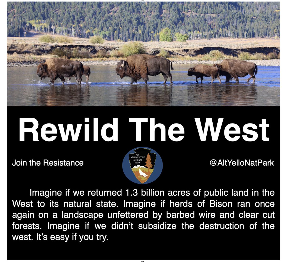 We have 630 million acres of public land and another 680 million acres of farmland under subsidized production of some kind or another with 80% of all grains being used for either fuel or livestock feed.

By eliminating non food related subsidies, we free up a lot of land.