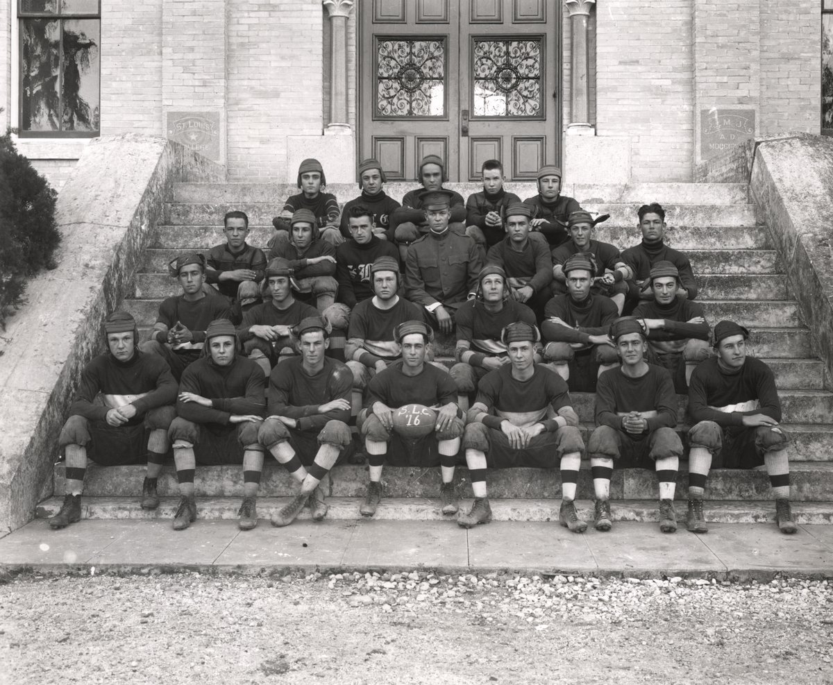 Here's a fun fact on #NationalTriviaDay: In 1916, future U.S. President Dwight D. Eisenhower coached the St. Louis College, now #StMU, football team while stationed at Fort Sam Houston. #History #Texas