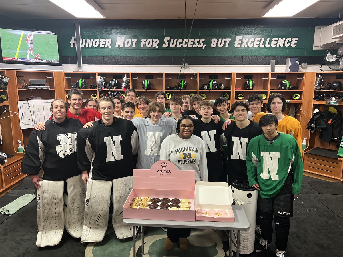 Special shout-out goes to Taylor our <a href="/Novi_Hockey/">Novi Varsity Hockey</a> student manager! She takes care of so many day to day tasks and even brought in a treat last week for our team. You will not find a better manager don’t @ me #noviwinterbreak