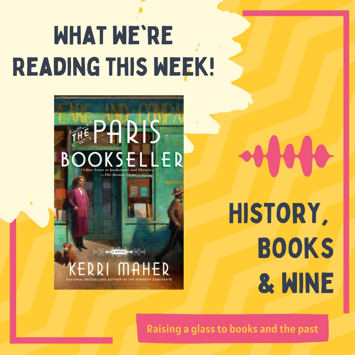 This week on the podcast, we're reading @kerrimaherbooks The Paris Bookseller! Grab your copy! amzn.to/3GGDJTG

#historicalfiction #BookRecommendations #books #sylviabeach #bookshop #paris