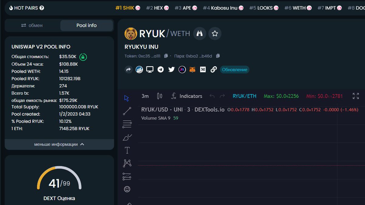 Ryukyuinucoin's tweet photo. $RYUK Dextools socials updated!

WOOF WOOF 🐶

https://t.co/MLsyIarvRS https://t.co/saRAAYkXHF