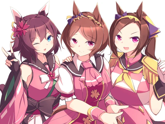 サクラ軍団rkgk #ウマ娘 #サクラローレル #サクラバクシンオー #サクラチヨノオー 