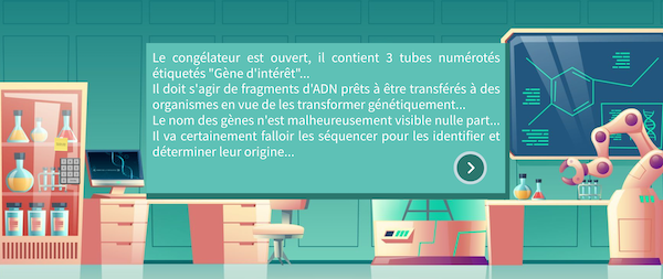 ScapEdu's tweet photo. Le mystère de la souris verte 🔎🐁
Un #escapegame virtuel sur l'#ADN en #2de #SVT de @DudzinskiDamien. Un savant fou, des énigmes, des cadenas virtuels et des logiciels phares : #libmol #geniegen2 #BLAST !
Sur S'CAPE : https://t.co/CZiYSas8If https://t.co/OWwYRLdZu0