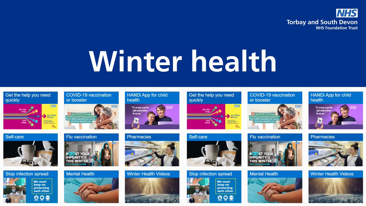 ❄️ | Our winter health pages have lots of useful information on helping you and your family stay well this winter.

Find out more 👉 torbayandsouthdevon.nhs.uk/services/stayi…