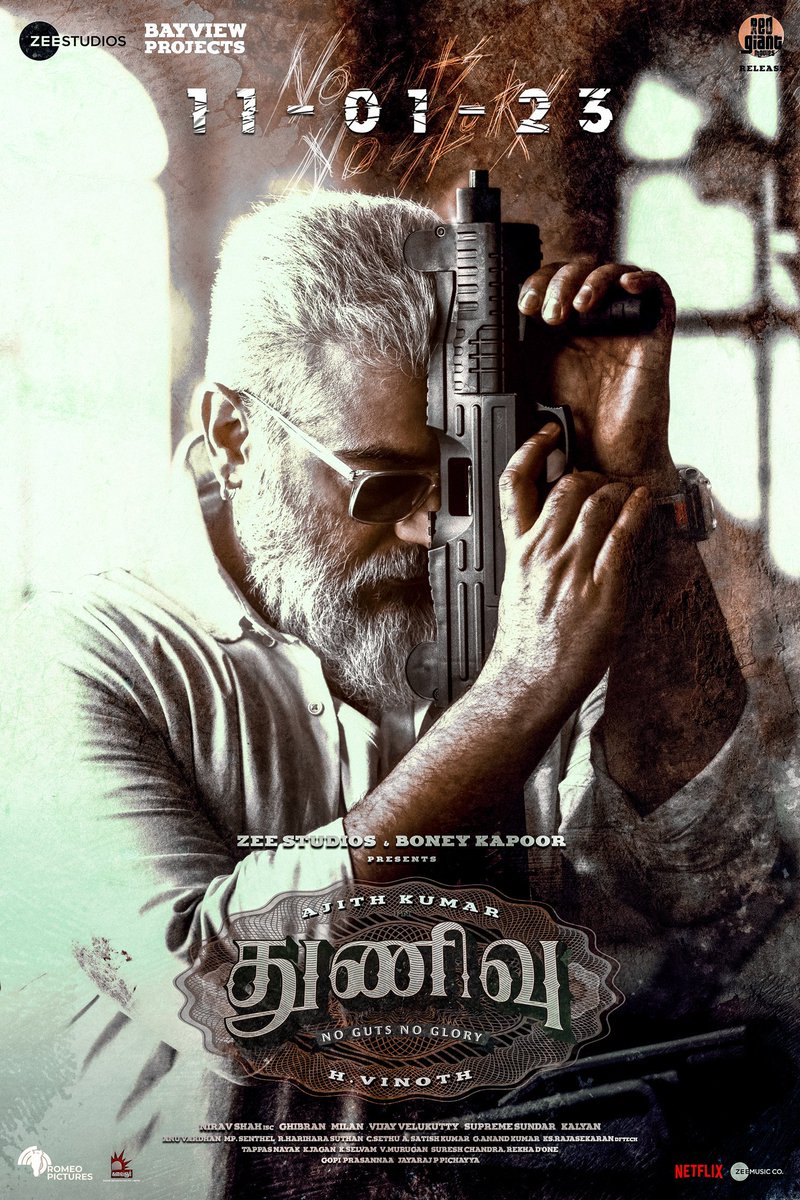 SelvanSanu's tweet photo. Thuniv releasing 11 Jan 2023 pongal🔥🔥🔥🔥 NO GUTS NO GLORY 💥💥 @ThalaFansClub @ajithFC @ThalaAjith_Page @MASSAJITH @RedGiantMovies_ @LycaProductions #ThalaAjith #ThunivuTralier #Thunivu #relasing #Pongal2023 #ThunivuTrailer https://t.co/J1TnEFQYV6