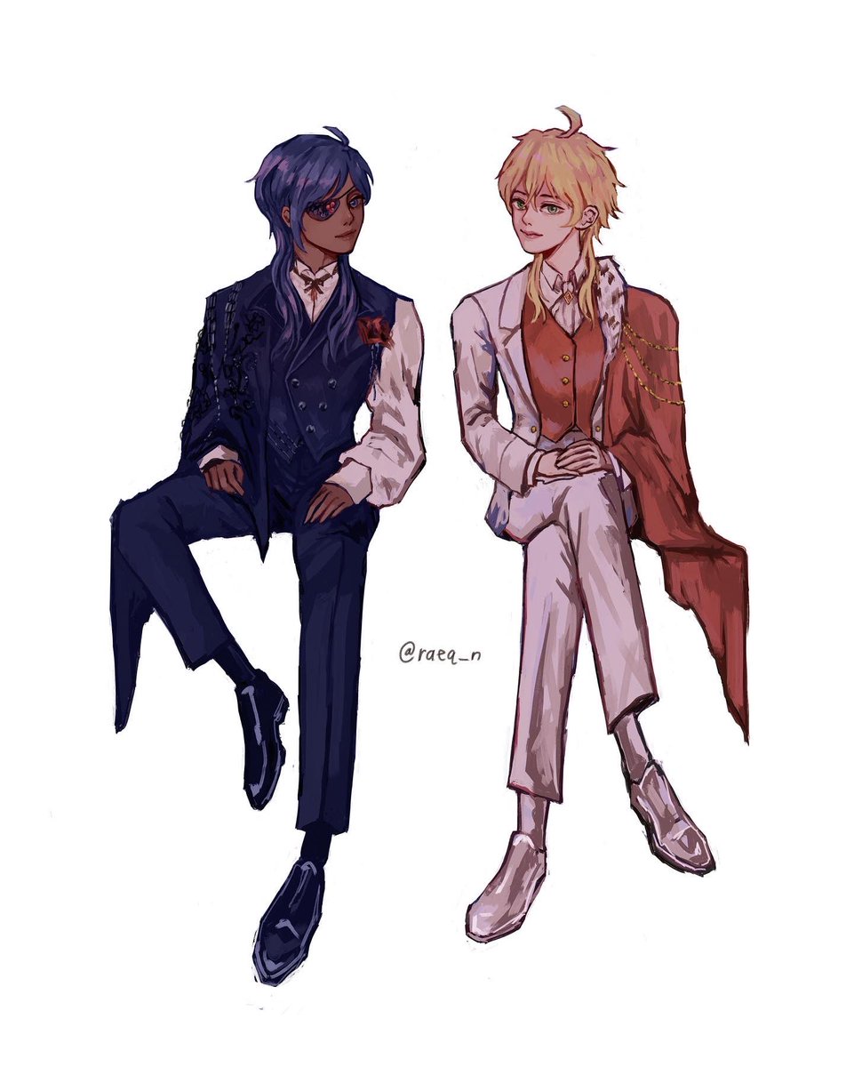 n_raeq's tweet photo. kaeya &amp; thoma
#illustration #genshinimpact #kaeya #thoma https://t.co/tMlFDyaC1t
