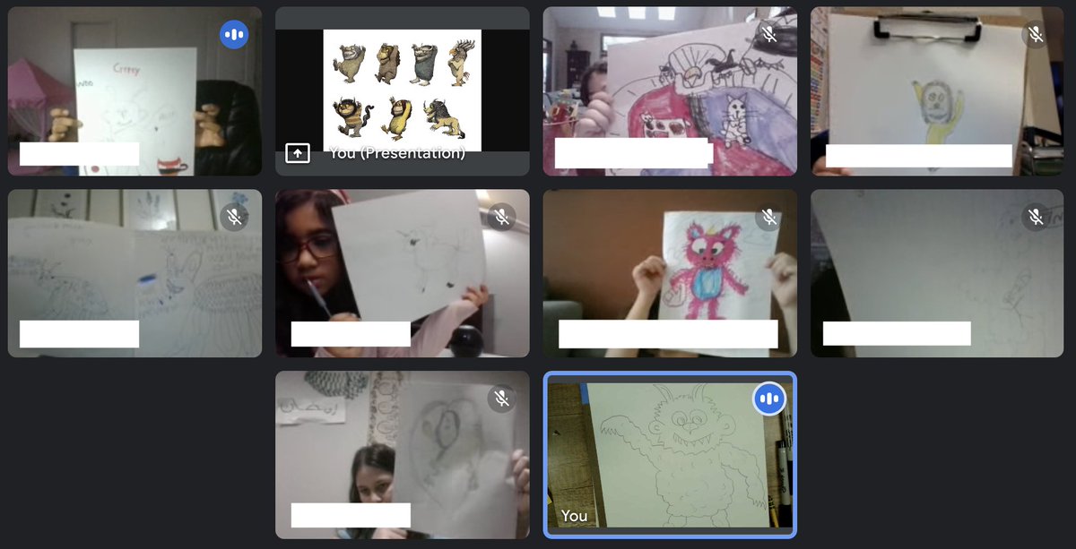DCSVirtual's tweet photo. We love Where the Wild Things Are by Maurice Sendak! He created many more pieces of art! Many of these pieces are on view at the *WILD* Marice Sendak exhibit in Columbus Museum of art! Celebrating this exhibit, DCSV 1st through 3rd grades designed their own Wild Thing character! https://t.co/bs9WQsP7H8