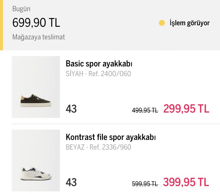 Fakirlikten Bershka indirimi kovalar oldum amk