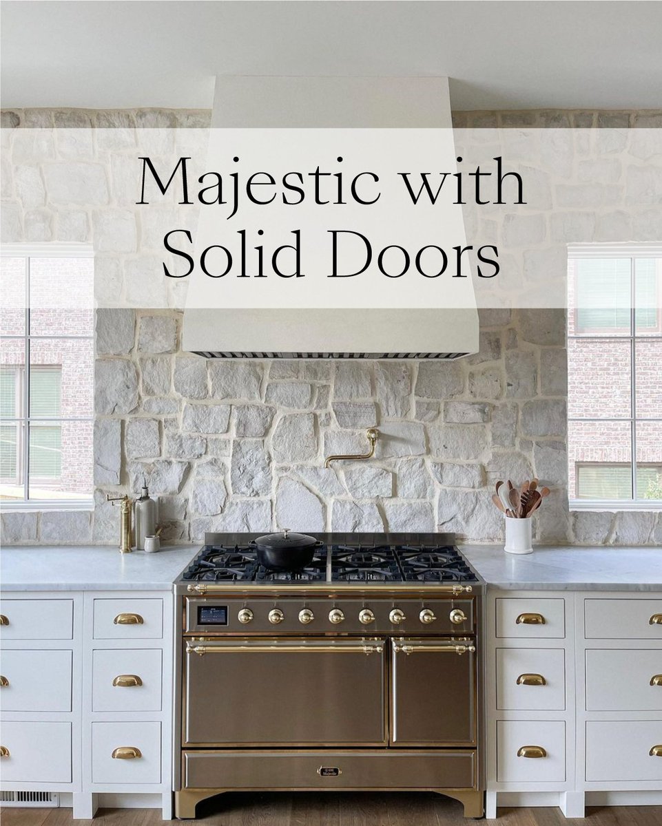 New Year - new ILVE options! Majestic Milano range cookers are now available with solid doors in the UK - for more information please email office@kitchenex.co.uk (Also featuring additional handrail). 📸 IG: annakingandco