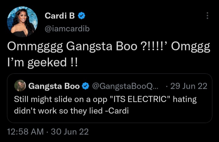 jaimerie7's tweet photo. Gangsta Boo × Cardi
#BooGang & #BardiGang
#RIPGangstaBoo
#RestInPower
#SouthernRapGoddess
#RapQueenOfMemphis https://t.co/Zu4xedETH4