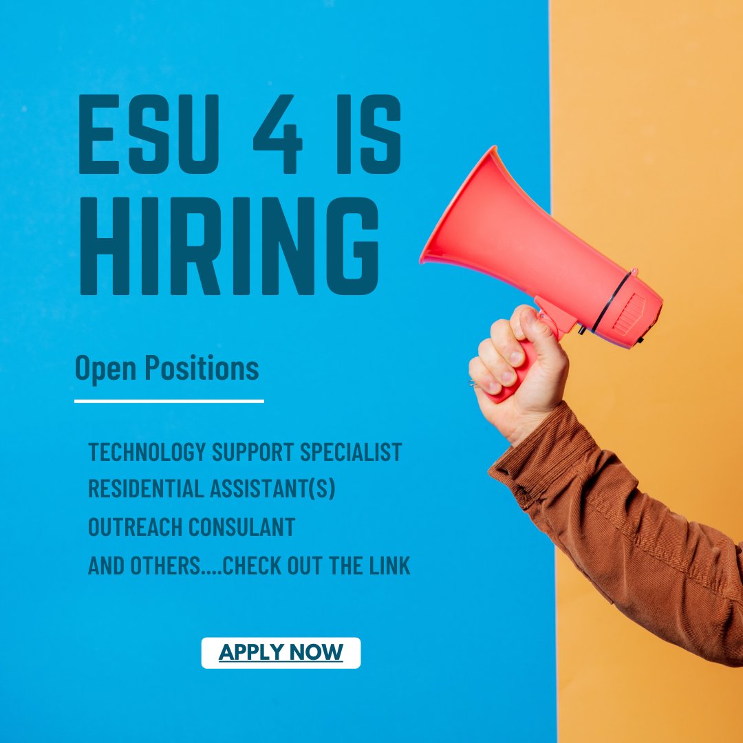 From <a href="/esu4nebraska/">ESU_4</a> - Come join our team at #esu4 - esu4.org/employment