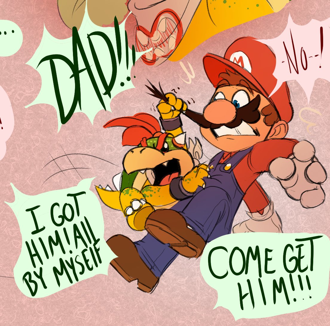 All by himself!! Papa will be proud 😆🍄🐢 
#Mario